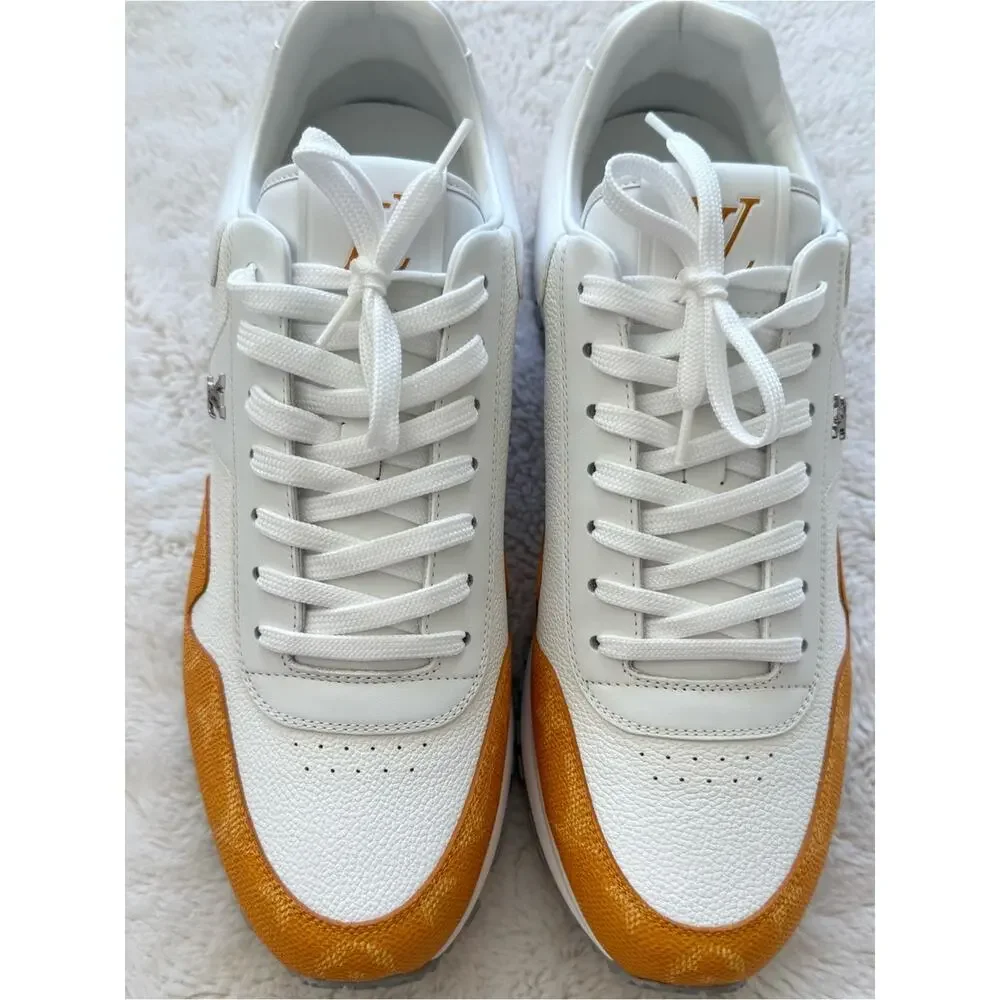 NEW!!! Louis Vuitton men sneakers  yellow/white size 10US Authentic Retail 1250